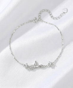 Vòng tay bạc Nữ cao cấp hình Cánh chim hòa bình – Wings of Peace Bracelet