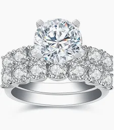 Nhẫn Kim Cương Vàng Trắng M28655